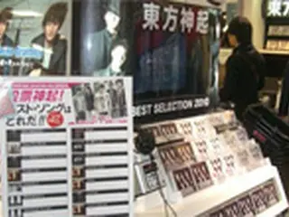 ＜東方神起＞の初ベストアルバム　ランキングの上位独占！