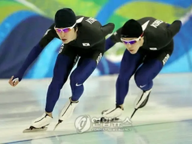 練習に励む韓国選手ら＝（聯合ニュース）