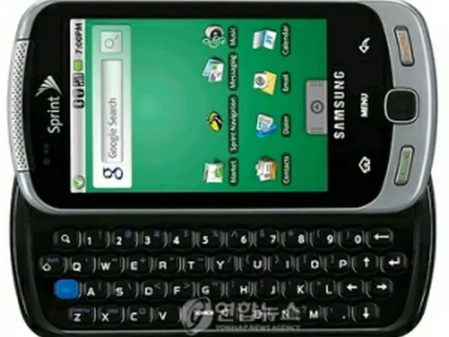 携帯電話端末「モーメント」（サムスン電子提供）＝25日、ソウル（聯合ニュース）