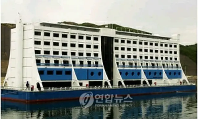 凍結された海金剛ホテル（資料写真）＝（聯合ニュース）