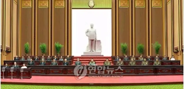 最高人民会議第12期第3回会議のようす（朝鮮中央通信撮影）＝7日、ソウル（聯合ニュース）