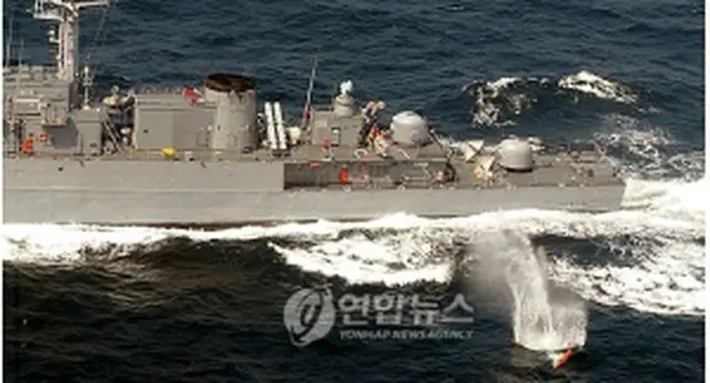 合同海上機動訓練のもよう＝（聯合ニュース）
