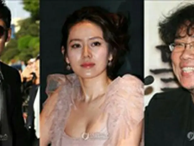（左から）イ・ビョンホン、ソン・イェジン、ポン・ジュノ監督