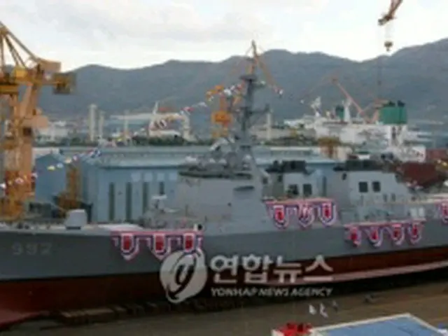 韓国２隻目のイージス駆逐艦「栗谷李珥」＝（聯合ニュース）