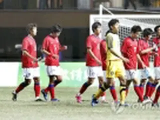 アジア大会サッカー代表、北朝鮮に0－1で敗れる