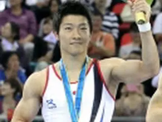 アジア大会体操、金洙眠がゆかで金メダル