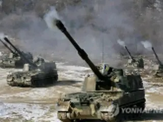韓国軍きょう大規模火力訓練、陸・空軍合同