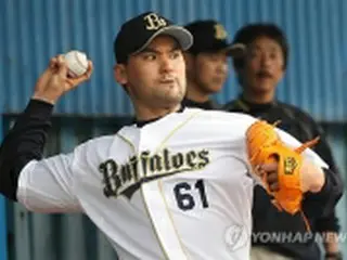 オリックスのパク・チャンホ、キャンプで初のブルペン入り