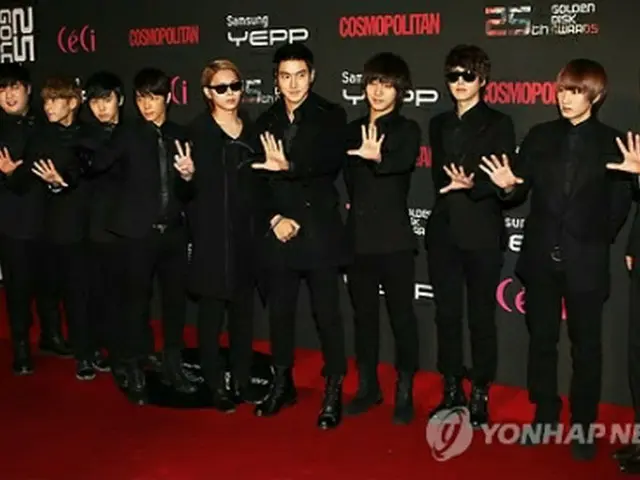 音盤部門で1位となったSUPER JUNIOR＝（聯合ニュース）