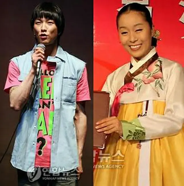 ポッピンヒョンジュン（右）とパク・エリ（左）