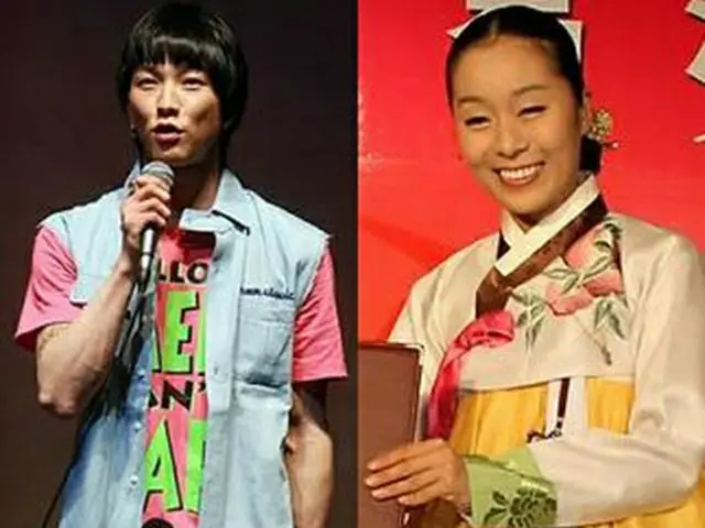 ポッピンヒョンジュン（右）とパク・エリ（左）