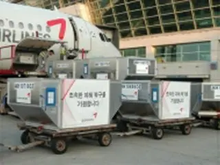 アシアナ航空、日本に毛布やカップめんなど物資支援