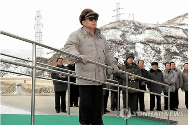 昨年１２月に放送された金総書記の視察＝（朝鮮中央通信＝聯合ニュース）