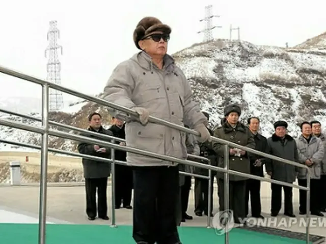 昨年１２月に放送された金総書記の視察＝（朝鮮中央通信＝聯合ニュース）
