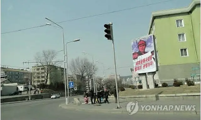 駐韓英国大使が訪朝した際に撮影した平壌市内のようす＝3月27日、ソウル（聯合ニュース）