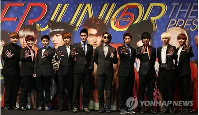 「SUPER JUNIOR」＝4日、ソウル（聯合ニュース）