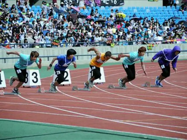 「アイドルスター陸上選手権大会」のワンシーン