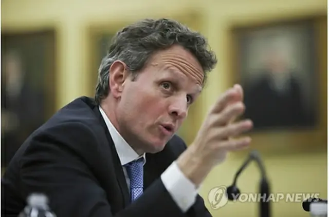 ガイトナー財務長官（資料写真）＝（ＥＰＡ＝聯合ニュース）