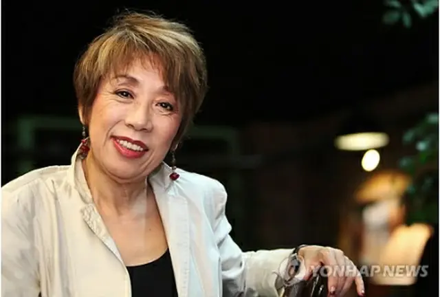 松井久子監督＝15日、ソウル（聯合ニュース）