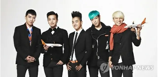 BIGBANG（チェジュ航空提供）＝18日、ソウル（聯合ニュース）