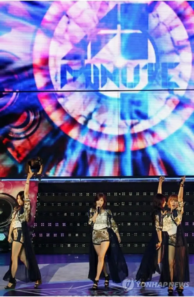 9日に行われた4Minuteの公演＝（聯合ニュース）