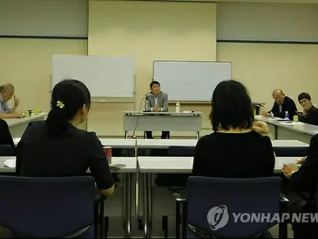 講演する朴容民参事官（提供写真）＝（聯合ニュース）