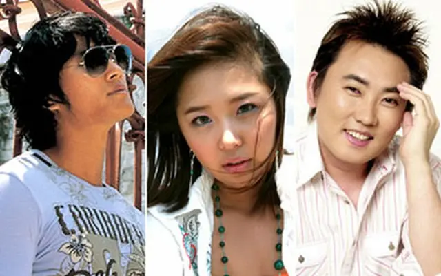 写真左よりキム・ジョングク、シンジ(高耀太)、RUI(イ・スンチョル)