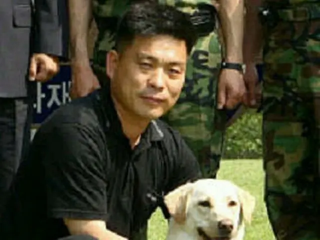 イラク駐留部隊に配属される爆発物探知犬の「平和」（陸軍第3軍犬訓練書提供）＝10日、ソウル（聯合）
