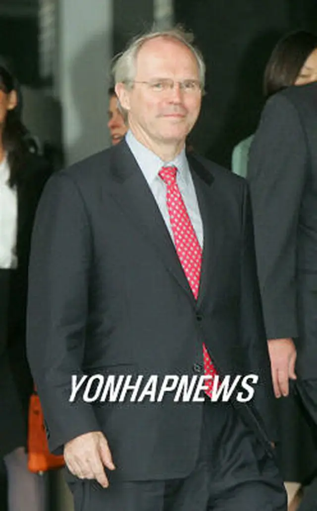韓国を訪問しているヒル次官補＝11日、ソウル（聯合）