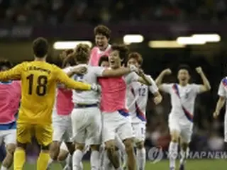 五輪サッカー男子　韓国が初の4強＝英国下す