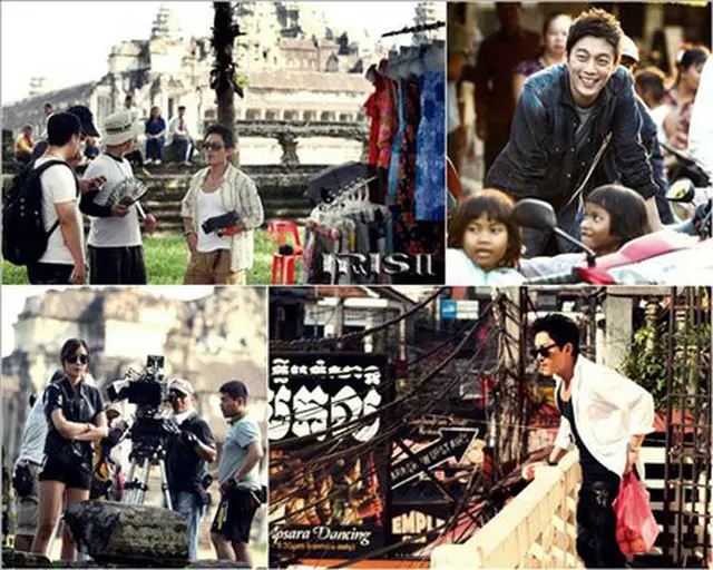 KBS「アイリス2」撮影のようす