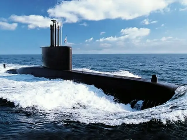 大宇造船海洋が建造した１２００トン級潜水艦（提供写真）＝（聯合ニュース）