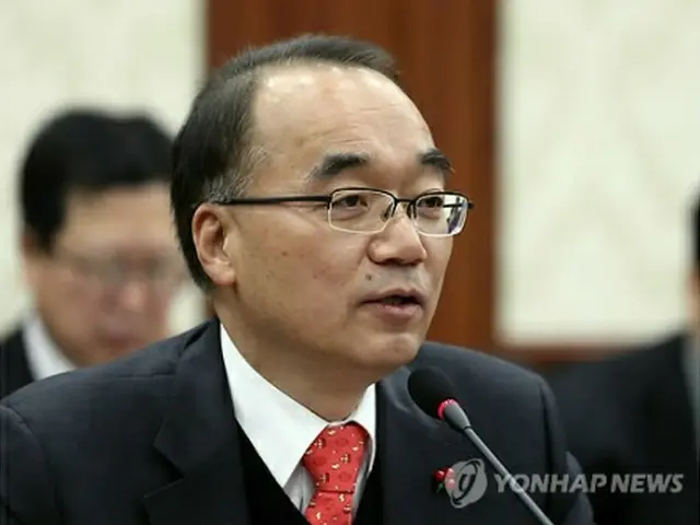 対外経済長官会議で冒頭発言する朴長官＝２８日、ソウル（聯合ニュース）