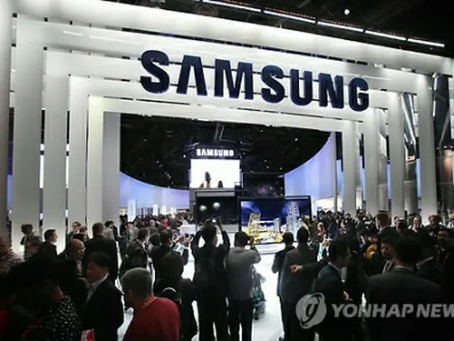 CESに設置されたサムスン電子の展示ブース＝（聯合ニュース）