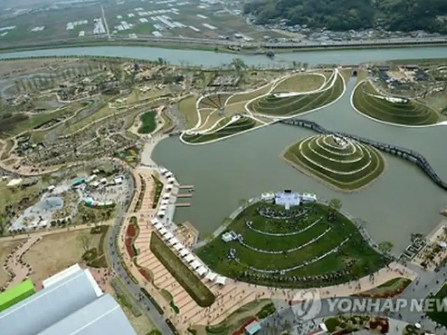 順天湾国際庭園博覧会の会場（博覧会組織委提供）＝（聯合ニュース）