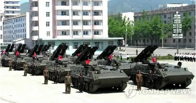 北朝鮮軍の放射砲（資料写真）＝（聯合ニュース）