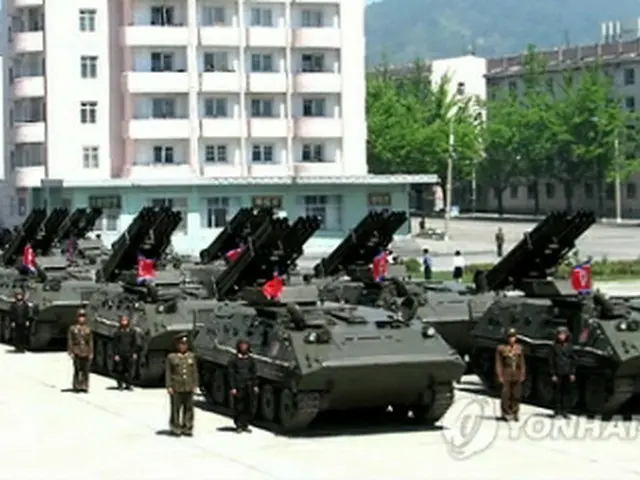 北朝鮮軍の放射砲（資料写真）＝（聯合ニュース）