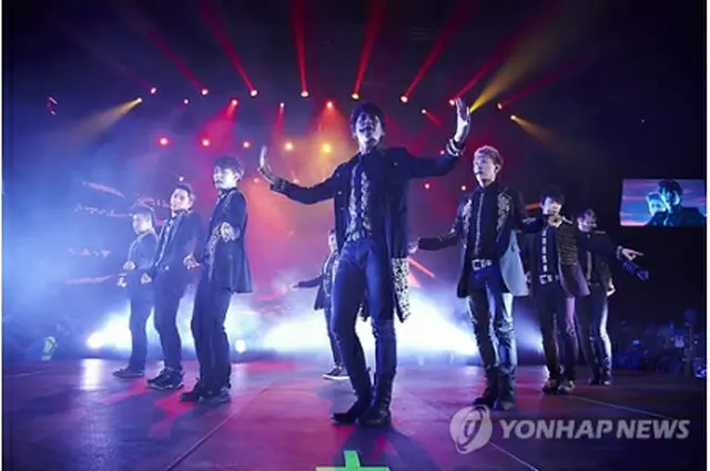 SUPER JUNIORの公演模様＝（聯合ニュース）