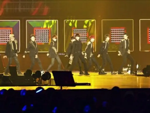 SUPER JUNIORの公演模様＝（聯合ニュース）