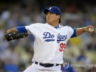 ドジャースの柳賢振　今季12勝目＝7回1失点