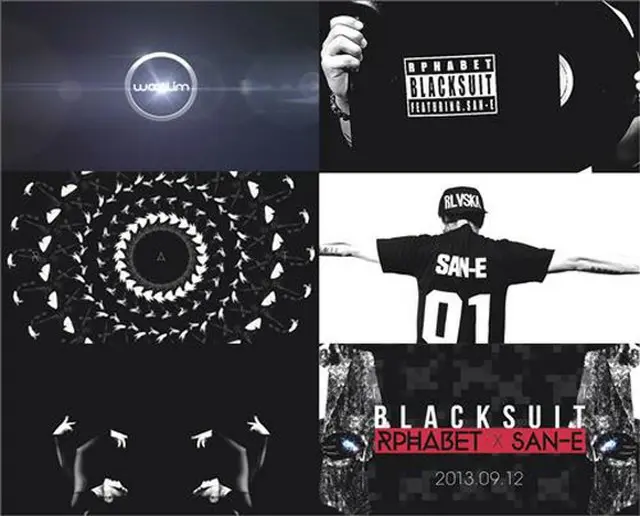 「Rphabet」の「Black Suit」のティーザー映像キャプチャー