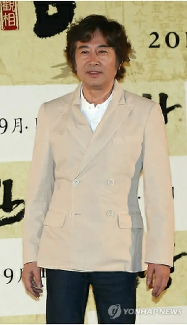 今月初めに開かれた映画「観相」の試写会に出席したペク・ユンシクさん＝（聯合ニュース）