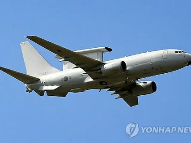 韓国の空中早期警報統制機＝（聯合ニュース）