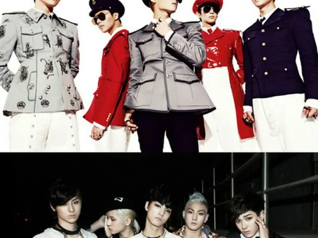 上から「SHINee」、「NU’EST」、「MR.MR」