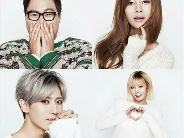 リュ・ヒョンジン、G.NA、「Trouble Maker」（左上から時計まわり）