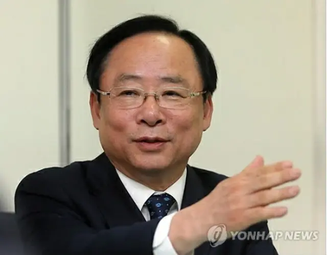 海洋水産部長官に内定した李柱栄氏＝12日、ソウル（聯合ニュース）