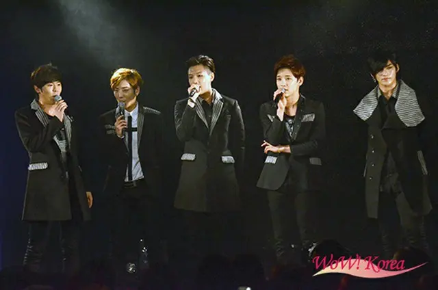 グループ「F.CUZ」左からジノン、レヒョン、イェジュン、テゴン、カン