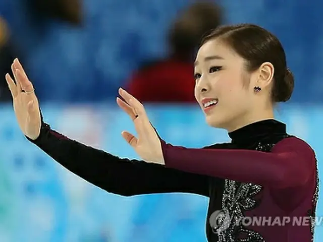 ソチ五輪でフリーの演技を終えたキム・ヨナ＝（聯合ニュース）