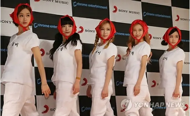 「CRAYON　POP」＝28日、ソウル（聯合ニュース）