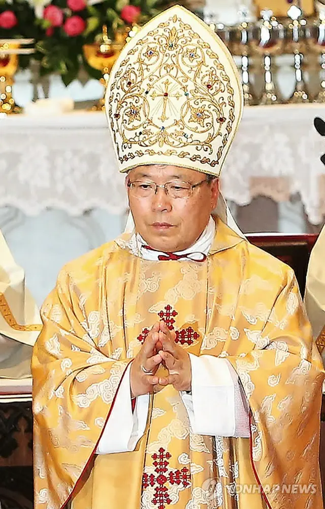 2014年1月、枢機卿として選出された廉洙政（ヨム・スジョン）大主教